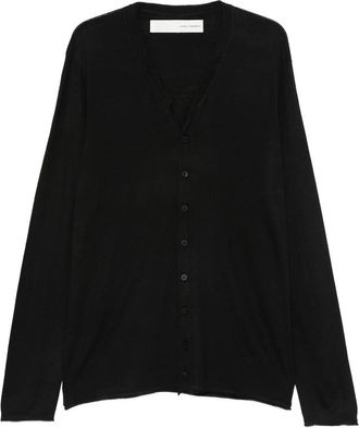 Isabel Benenato Button V-neck Cardigan