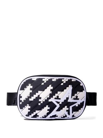 Perfect Moment houndstooth-pattern belt bag - unisex - Nylon/Polyurethane - One Size - Black