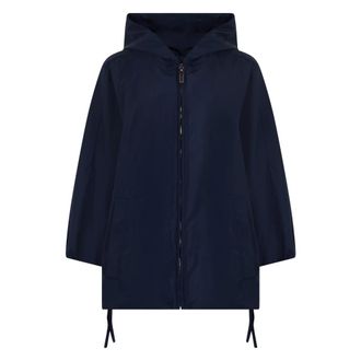 Max Mara Light Jackets, female, Blue, Size: XS Water-repellent Taffeta Jacket