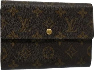 Louis Vuitton Pre-owned Wallets, female, Brown, Size: ONE SIZE Pre-owned Canvas Wallet