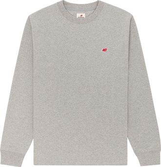 New Balance MADE in USA Core Long Sleeve T-Shirt Asia Sizing Athletic Grey MT21542-AG