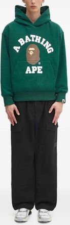 A Bathing Ape Felpa con cappuccio e logo - GRN