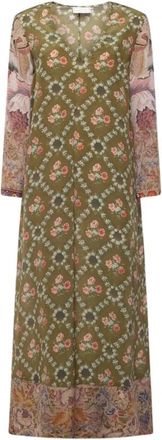 Pierre-Louis Mascia Trapezio Dress - Dames - Maxi kleedjes - Groen - S - Kleedjes