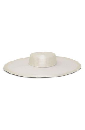 Gigi Burris Millinery Walton Boater Hat in Ivory at Nordstrom
