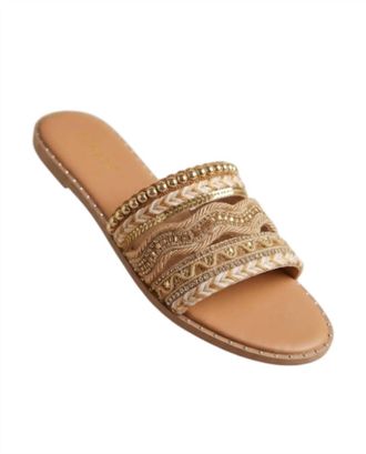 Bambooa Womens Day Out Slides In Bronze