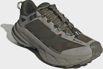 ADIDAS TERREX Wanderschuh ADIDAS TERREX TERREX FREEHIKER SL GORE-TEX, Herren, Gr. 44,5, olive strata, night cargo, silber pebble, Textil, Schuhe Wanderschuh, wasser