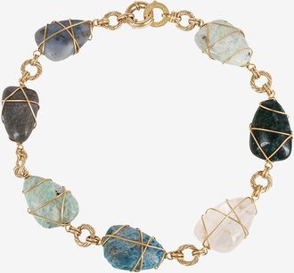 Gas Bijoux Halbedelsteinhalskette Rainbow