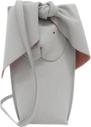 Loewe Pre-owned Mini Shoulder Bag - Dames - Vintage Mini Tas - Grijs - ONE Size - Leer - Vintage