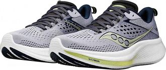 Saucony Womens Ride 17 Running Shoes In Iris/navy