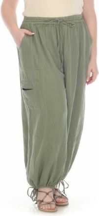 Boho Me Cotton Parachute Pants in Olive at Nordstrom Rack, Size 1 X