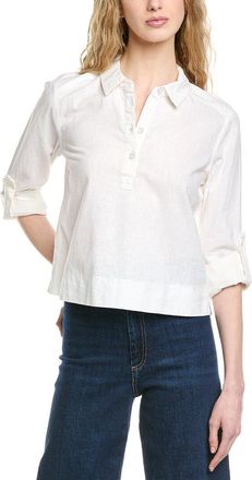 Michael Stars Nat Linen-Blend Shirt