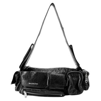 Balenciaga Pre-owned Cross Body Bags, female, Black, Size: ONE SIZE Pre-owned Vintage Shoulder Bag