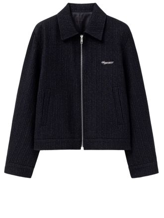 Wooyoungmi Stretch Wool-Blend Jacket With Classic Collar