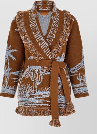 Alanui cashmere canyon spirit fitted cardigan