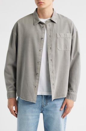 Frame Denim Modern Button-Up Shirt in Storm Grey at Nordstrom, Size Xx-Large