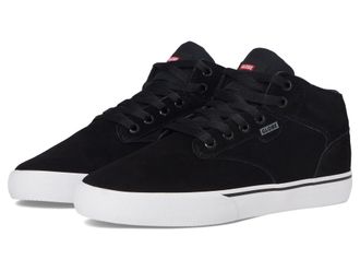 Globe Mens Motley Mid Skate Shoe, Black/White/Gum, 10