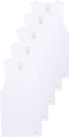 Elie Tahari 5-Pack Cotton Blend Tanks in Bright White at Nordstrom Rack, Size X-Large