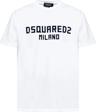 Dsquared2 Cool Fit White Navy Logo T-Shirt