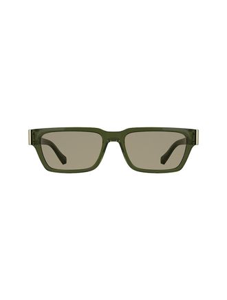 Calvin Klein Mens Rectangle Sunglasses - Green