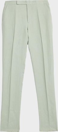 Ralph Lauren Purple Label Men & apos;s Gregory Hand-Tailored Silk-Linen Trousers