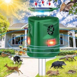 OEM Dispositivo Ultras&oacute;nico Antifugas Alimentado Por Energ&iacute;a Solar Que Funciona A 360&deg;, Adecuado Para Animales De Exterior, Perros, Zorros Y Ciervos