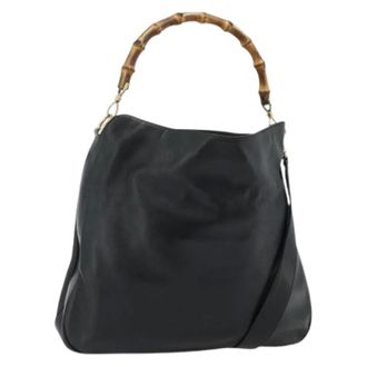 Gucci Pre-owned Handbags, female, Black, Size: ONE SIZE Pre-owned Vintage Hand Bag