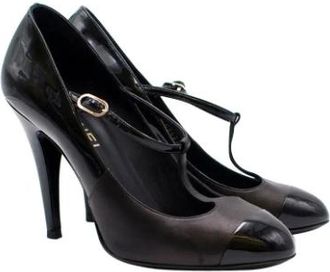 Chanel Black Mary Jane Pumps Size 38