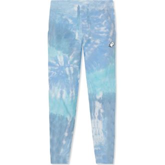 Dalix Mens Ghost Tie Dye Fleece Jogger Pant in Lagoon at Nordstrom, Size Xx-Large