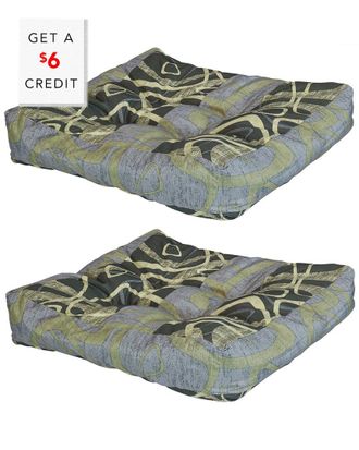 Sunnydaze Set Of 2 Tufted Outdoor Seat Cushions With $6 Credit