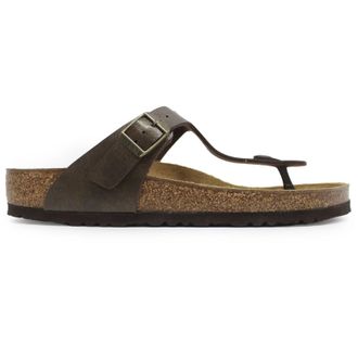 Birkenstock Gizeh BS Birko-Flor Unisex Toe Post Sandals - Golden Brown - Size:UK 7