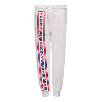 GCDS Pantaloni da jogging in cotone - - Trousers - Donna - Bianco - M