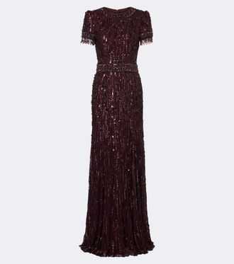 Jenny Packham Vestido de fiesta Roxy con lentejuelas