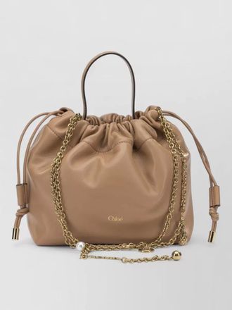 Chlo&eacute; icons small shoulder bag chain strap