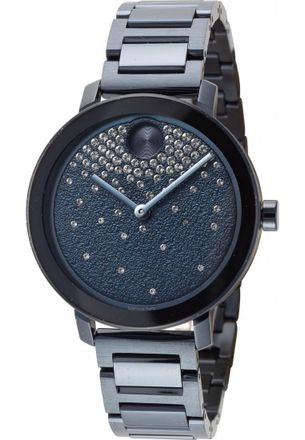 Movado Womens 3600706 Ladies Bold Watch - Blue - One Size