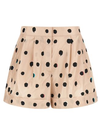 Fendi Multicolor Silk Bermuda Womens Shorts