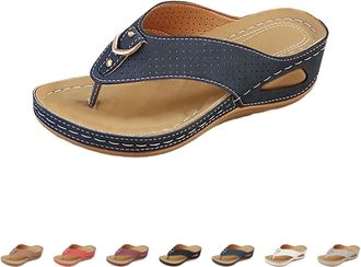 Generic WomenS Orthotic Cushion Flip Flops Recovery Walking Sandals For Women With Arch Support Breathable-Summer Comfortable Slip On Flip Flops Open Toesling