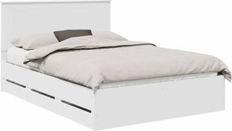 vidaXL Estructura De Cama Con Caj&oacute;n 150 X 200 Cm Madera Ingenieril Vidaxl