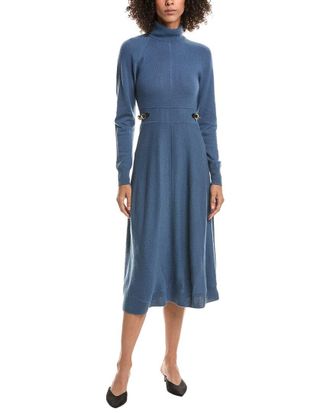 Derek Lam Becky Horsebit Wool Sweaterdress