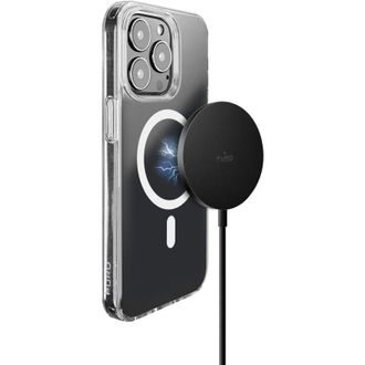 Puro Cusbcmag1blk Cargador De Dispositivo M&oacute;vil Smartphone Negro Usb Cargador Inal&aacute;mbrico Interior