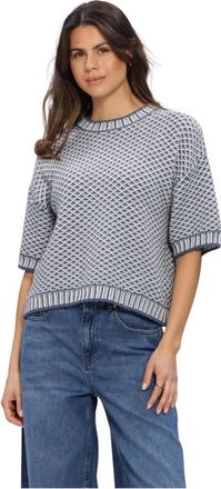 Moss Copenhagen Mschcatina Pilla 2/4 Pullover - Dames - Ronde hals truien - Veelkleurig - S/M - Truien & Vesten