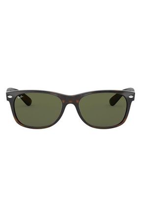 Ray-Ban New Wayfarer 55mm Rectangular Sunglasses in Dark Tortoise at Nordstrom