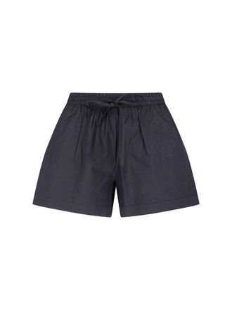 Matteau Relaxed Fit Black Shorts with Minimalist Design