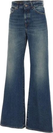 Dondup Amber Jeans - Dames - Flared Jeans - Blauw - W24 - Katoen - Jeans