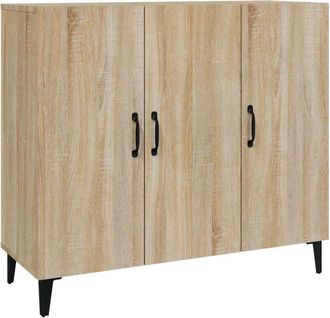 vidaXL Sideboard Sonoma Oak 90x34x80 cm Engineered Wood Vidaxl