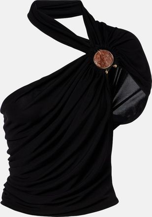 CHRISTOPHER ESBER Embellished draped jersey top
