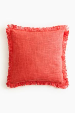 H&M Kissenh&uuml;lle aus Baumwolle - Korallenrot