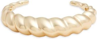 Nordstrom Scallop Polished Cuff Bracelet in Gold at Nordstrom