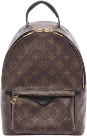 Louis Vuitton Pre-owned Vintage Monogram Rugzak - Dames - Vintage Rugzakken - Bruin - ONE Size - Leer - Vintage