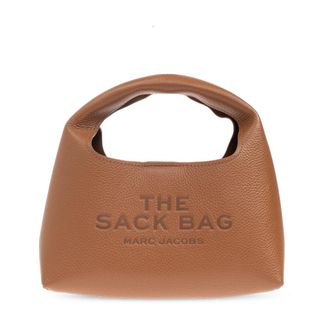 Marc Jacobs Handtas De Mini Zak Tas - Dames - Handtassen - Bruin - ONE Size - Leer - Tassen