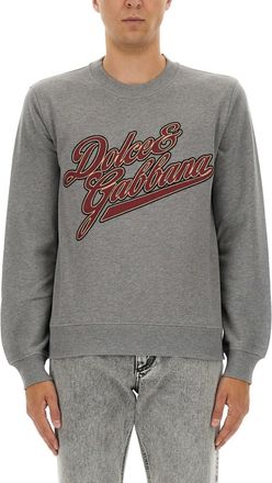 Dolce & Gabbana Grey Crew Neck Sweatshirt